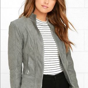 BB Dakota Stuart Grey Suede Jacket. Never worn! XS